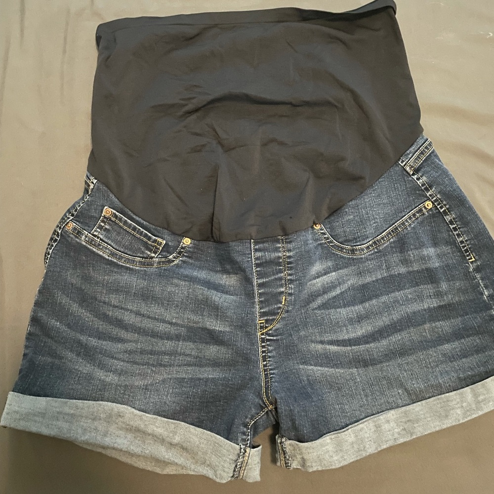 Levi Strauss maternity jean shorts